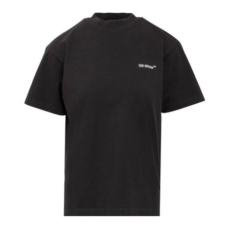 Off White T-Shirts Sort, Dame