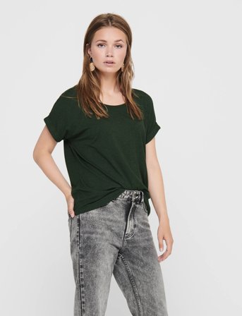 ONLY Onlmoster S/S O-Neck Top Noos Jrs - Khaki green - S