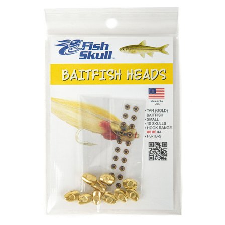 Baitfish Head - Tan Baitfish (Gold) - Small