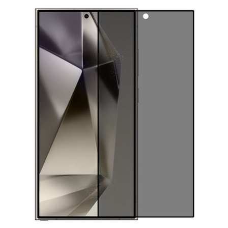 SKALO Samsung S25 Ultra Privacy Hærdet Glas Skærmbeskyttelse - Sort