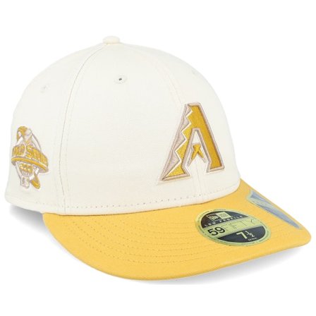 New Era - MLB - Beige - fitted - Cap - Arizona Diamondbacks Seasonal World Series 59FIFTY Low Profile Natural/Yellow Fitted - Hatstore