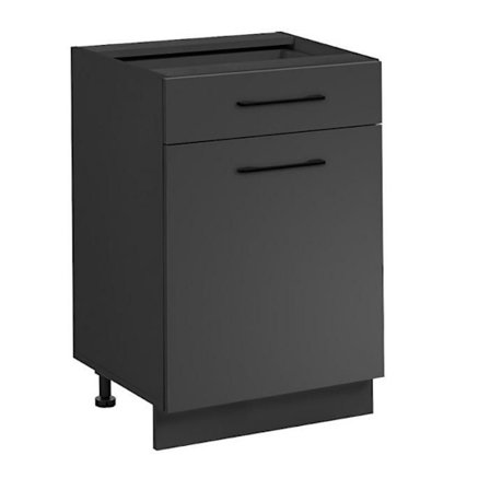 Köksunderskåp med låda "Frida" - Grafitgrå - L 40 x H 81 x P 46 cm