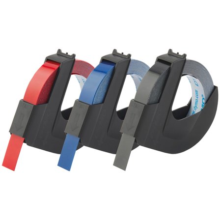 DYMO Embossing Label Tape 9mm x 3m Red