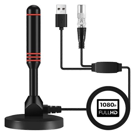 Digital TV-antenn inomhus HDTV-antenn med smart signal Digital TV-antenn 1080P 4K TV-kanaler 130