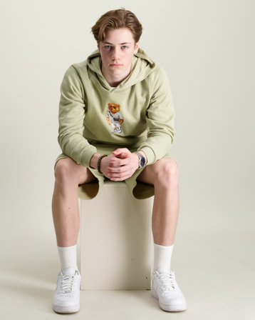 Baron Filou Hoodie Grøn Hoodies/Hættetrøjer Dreng - Kids Brand Store