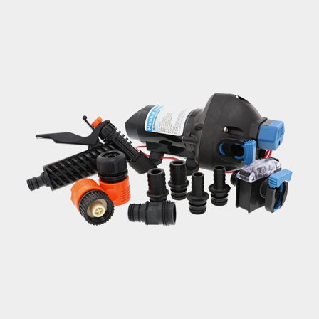 Spoelpomp Jabsco Hotshot 3 32305-5012-3A, 12 V, 11.4 l/min, 3.4 bar, 3/4" (19 mm) slang & 1/2" (13 mm) slang
