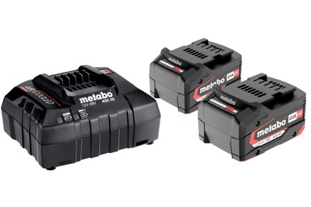 Metabo Bas-set Laddpaket med 2 st 4,0Ah batterier och laddare, Maskintillbehör & förbrukning
