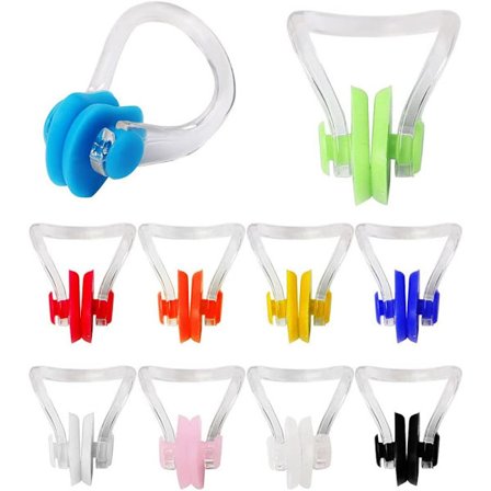 10 stk. næseklemmer til svømning, vandtætte silikone næsepropper til børn