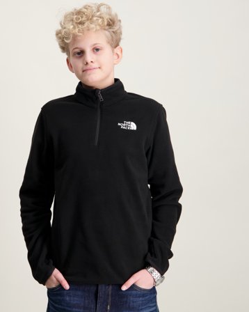 The North Face TEEN GLACIER QTR ZIP Svart Tröjor Kille - Kids Brand Store