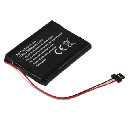 Batteri - AVIZAR - TomTom GO 510 - Li-ion 3.7V 920mAh - Kompatibel AHA11110004 - Sort