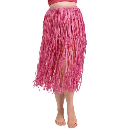 Rosa Hawaii Hula Skjørt 77 cm