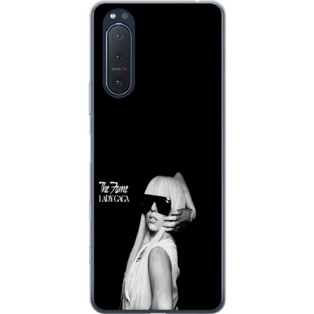 Kompatibel Mobilcover til Sony Xperia 5 II Stranger Things plakat med cyklende silhuetter og rød lynstorm i dramatisk retrodesign