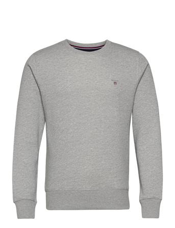 Original C-Neck Sweat Sweat-shirt Genser Grå GANT