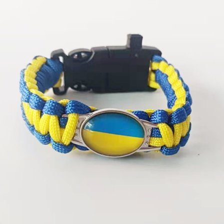 To syv-kjernede paraply-tau armbånd, legering spenne, justerbar