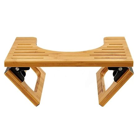 /EA/Sammenleggbar toalettkrakk i bambus - toalettkrakk i tre - toalett