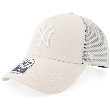 47 Brand - MLB Beige trucker Keps - New York Yankees Branson Mvp Natural Trucker @ Hatstore