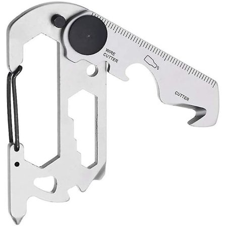 Mini Field Edc Camping Gadget Nøkkelringsett Flaskeåpner Forbruksvarer Overlevelsesverktøy