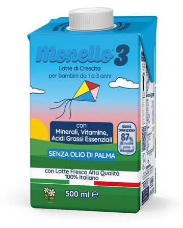 Monello 3 Formula per la Crescita a Base di Latte per Bambini da