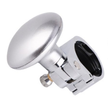 Styrning av bilens ratt, justerbar metallstyrning för att spara ansträngning silverfärgad