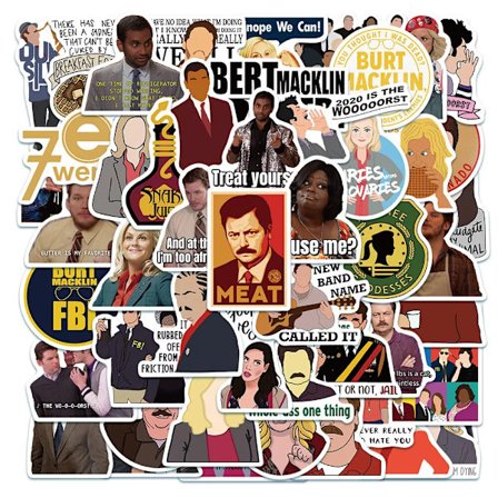 50 st Parks and Recreation Cast TV Leslie Ann Perkins You Are Awesome Stickers