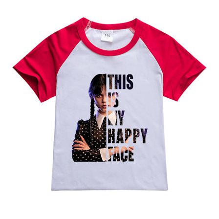 Wednesday Addams Printed Sports T-shirt Y2
