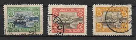 Dansk Vestindien 1905 - AFA 30-32 - Stemplet