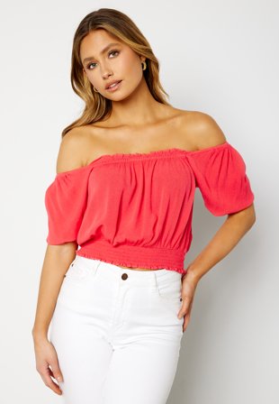 BUBBLEROOM Piper blouse Coral Klær