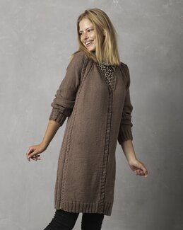 Strikkeoppskrift Kjole/langkofte - Cewec