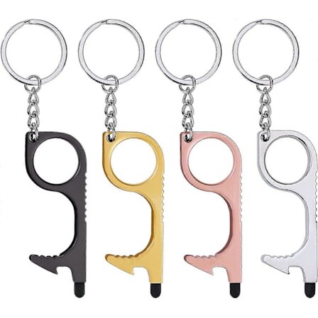 Berøringsfri Døråbner, Hygiejnisk Dørnøgle Holder Hånden Ren, Krog til Offentlig Udvendig Dørhåndtag Elevator Touch Screen (4 stk)