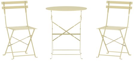 Venture Home Tao Caféset Ljusgul, Utemöbler