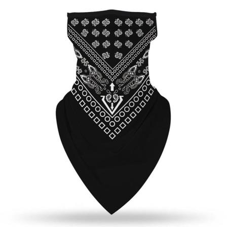 Ansiktsscarf Bandana Baklava Multifunktionsscarfs Tvättbar Svart One Size