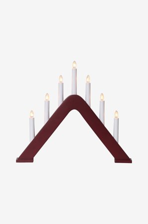 Jotex - Lysestake Jarve Red - Kjøp Adventsstaker hos Jotex