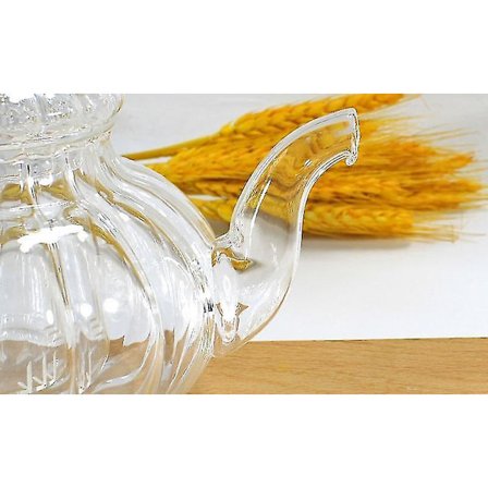 Klar Glas Kaffekande Græskar Design Med Filter Espresso