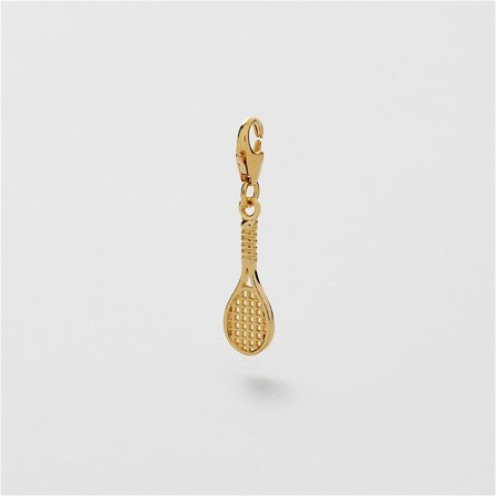Tennis Charm - 24K GULDPLÄTERAT STERLING SILVER - Safira