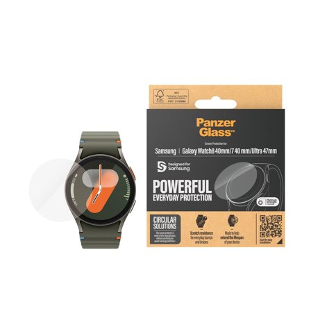 Panzer Samsung Galaxy Watch8 40mm | Watch Ultra 47mm Watch7 Screen Protector PanzerGlass - High quality tempered glass screen protector