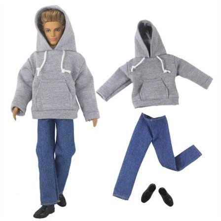 Hoodies för manliga dockor Sportkläder Set 9 9