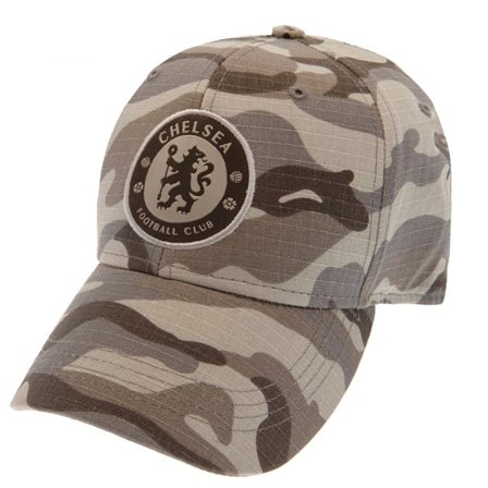 Chelsea FC Camo Baseball Cap One Size Khaki Green