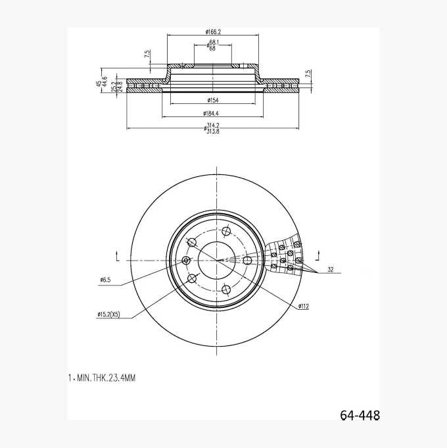 Bromsskiva belagd - Biltema