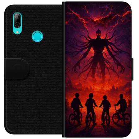 Yhteensopiva Lompakkokotelo Huawei Huawei P smart 2019 Tumma fantasialan inspiroitu Stranger Things kanssa yliluonnollinen olento, salamointi ja pyör
