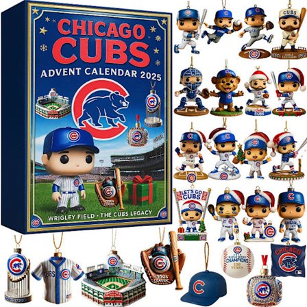 Adventskalender Blind Box Juletræspynt Akryl Vedhæng Baseball Hold Serie