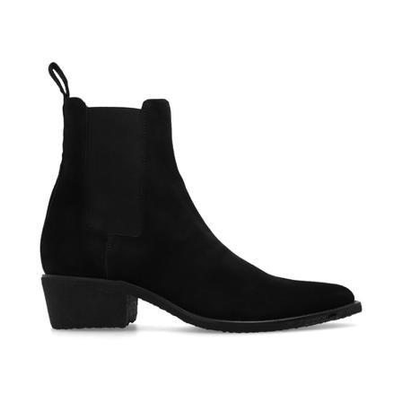Amiri, Heeled Chelsea boots Zwart, Heren, Maat:41 EU,suede