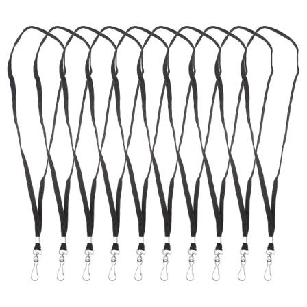 50 stk. Sorte Halsbånd Skolekort Arbejdskort Holder Rem HalsbåndSorte49x0.9cm Black 49x0.9cm