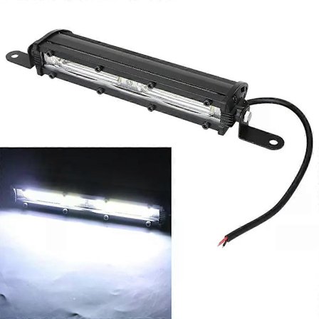 LED arbeidslys for bil, lastebil, trailer, SUV 12V spotlight LED frontlykt lysbar 6500K stripelys