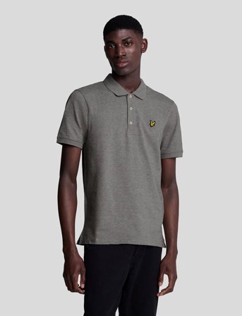 Lyle & Scott Plain Polo Shirt - Grey - S
