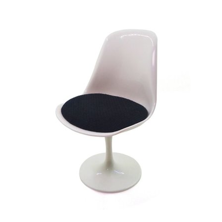 Dukkestol med rund ben Miniature Roterende Fritidsstol 4 4