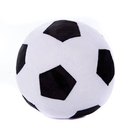 Kreativa fotbolls- och basketbolls plyschkuddar för barn Football black 18cm