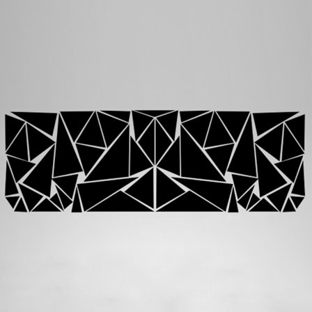 Auton sivutarrat, kolmiot täysi setti naamiointiautotarra kilpa-auton sivu