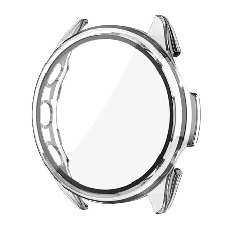 PC-fodral kompatibelt med Garmin Forerunner 970 165 265 965 570 47mm 42mm HD Härdat Glas Skydd Garmin Venu 3/Vivoactive 5 Skyddsskal