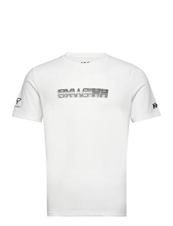 Hp Racing T-Shirt T-shirts Short-sleeved Hvit Helly Hansen