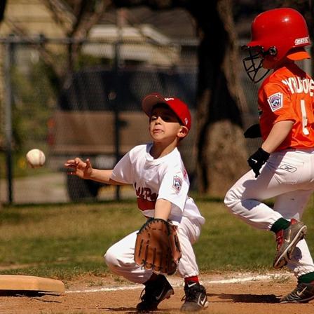 Baseballhandsker, Børn Teenagere Ungdom Holdbar Læder Vante, Sort